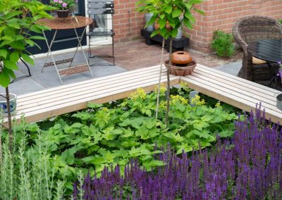 groen paarse tuin met cortenstaal waterelement (8)