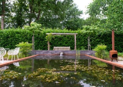 tuin met vijver van cortenstaal (15)